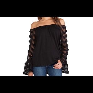 Brand new off shoulder lace top.